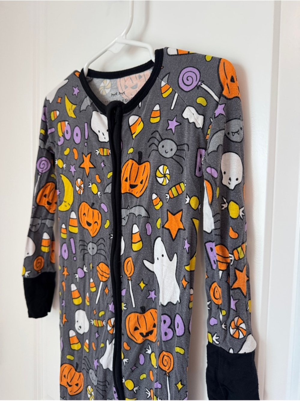 Little Sleepies Toddler 2T Zipper Sleeper Halloween